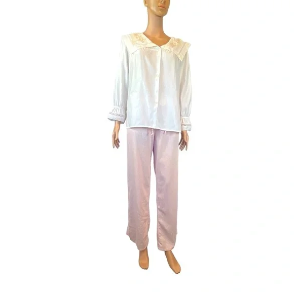 Vintage Derek Heart Pajama Lounge “Initialed S” Pants |L - Picture 12 of 16